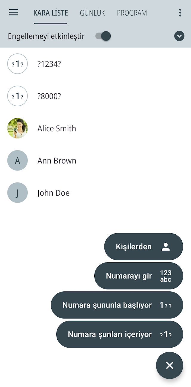 Calls Blacklist - Çağrı Engel Resimleri