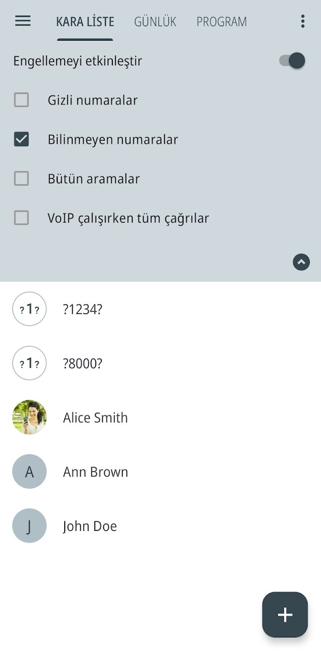 Calls Blacklist - Çağrı Engel Resimleri