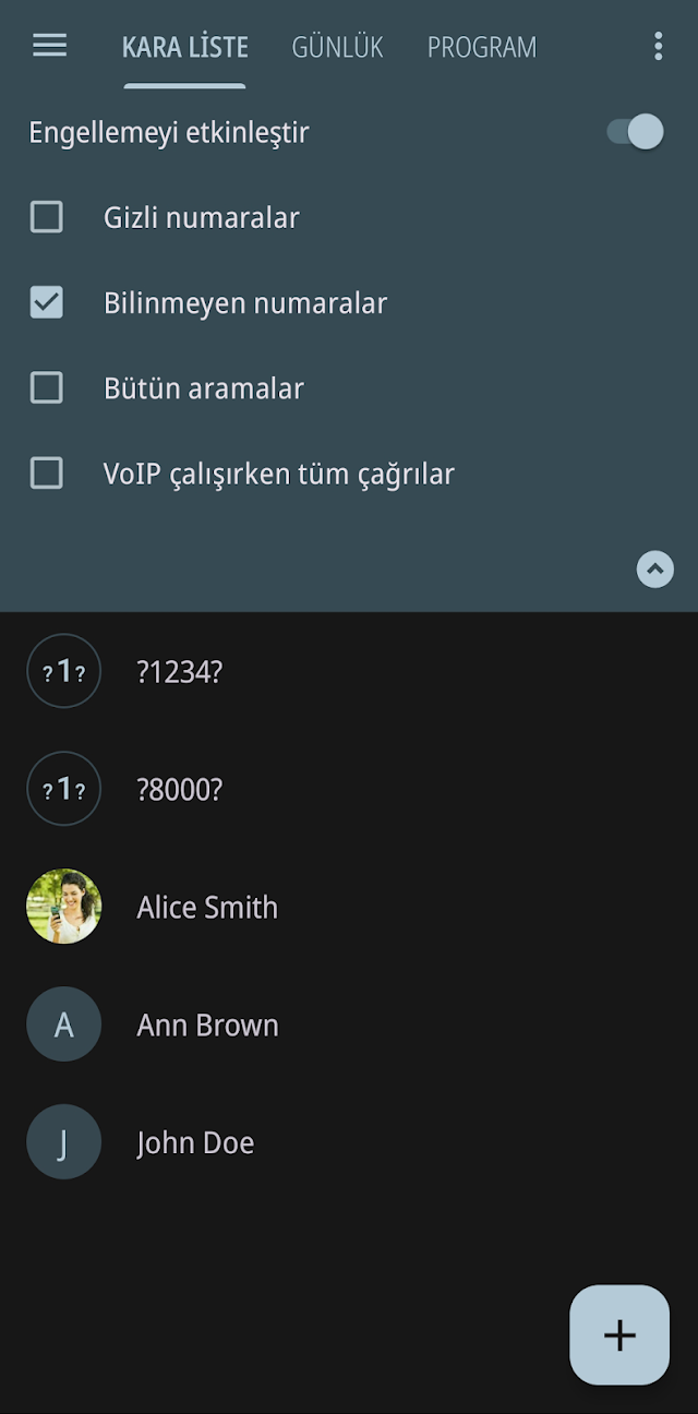 Calls Blacklist - Çağrı Engel Resimleri