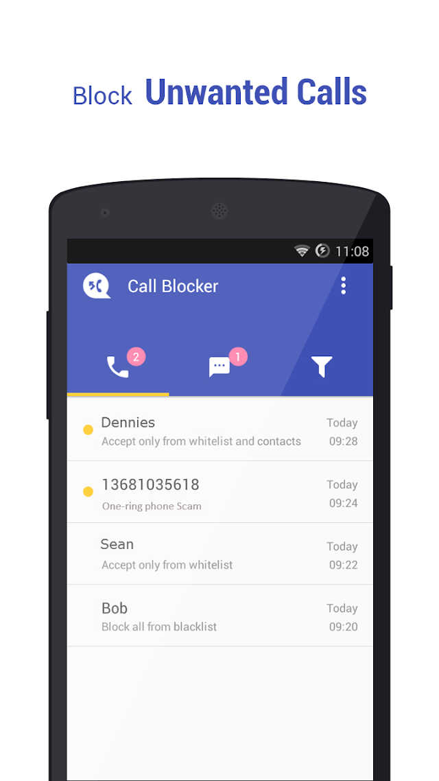 Call Blocker - Blacklist Resimleri