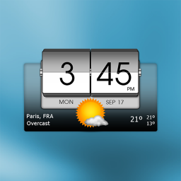 Android 3D Flip Clock & Weather ikonu