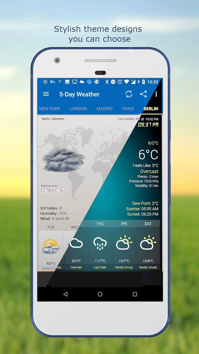 Hava ve saat Widget Resimleri