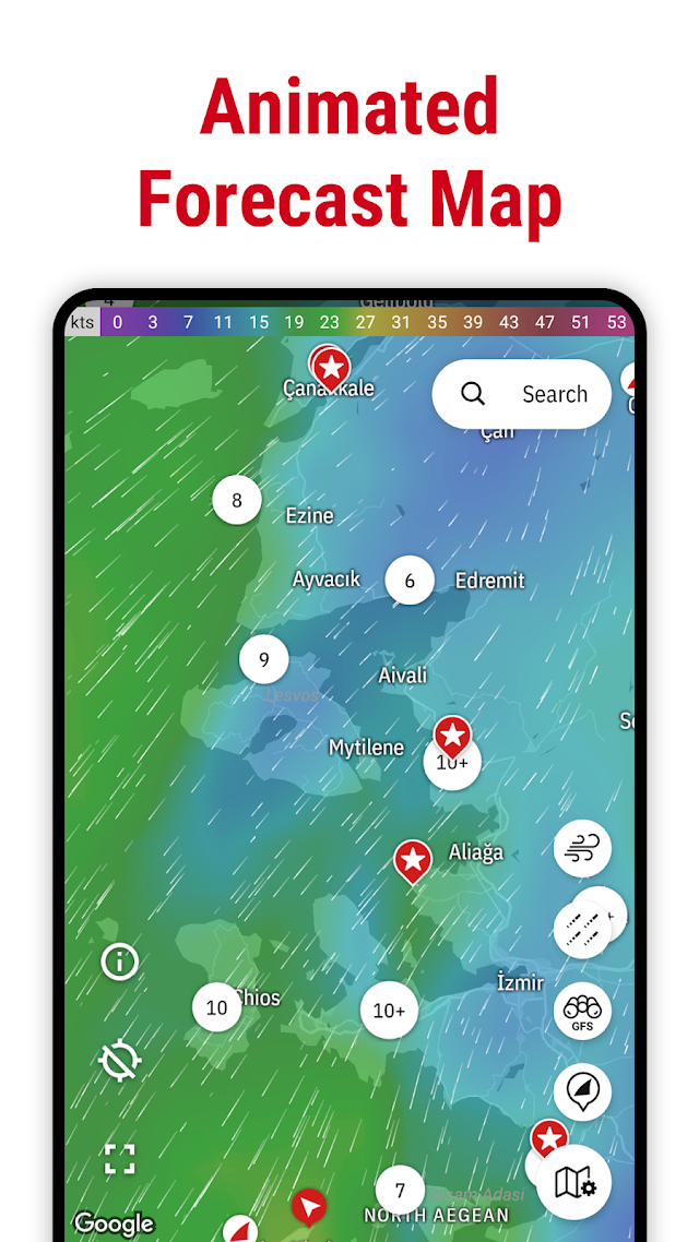 Windfinder: Rüzgar ve hava Resimleri