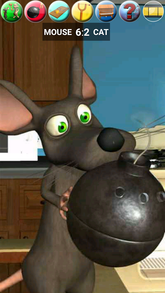 Talking Cat Vs. Mouse Resimleri