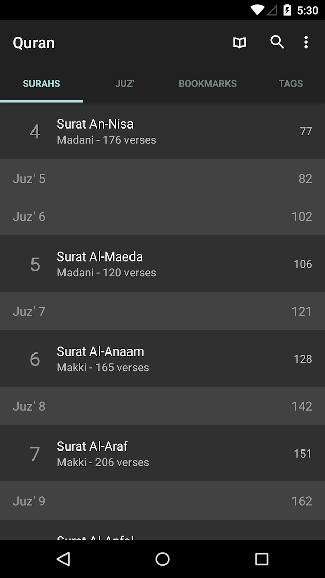 Quran for Android Resimleri