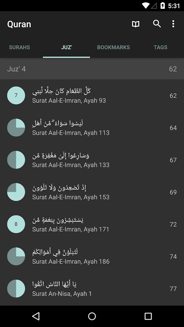 Quran for Android Resimleri