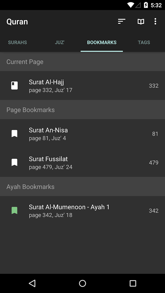 Quran for Android Resimleri
