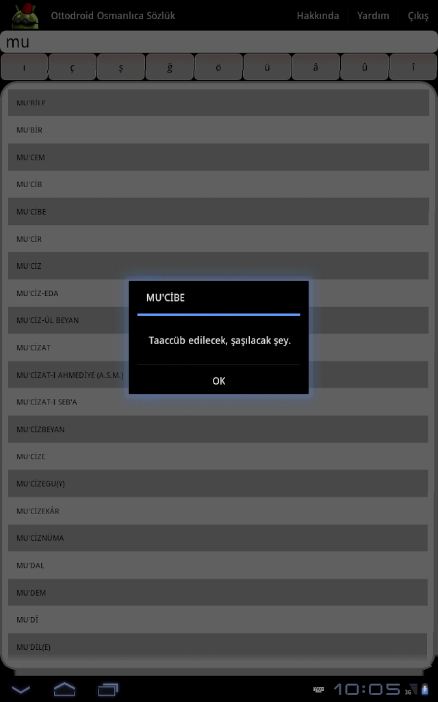 Ottodroid Osmanlıca Sözlük Resimleri