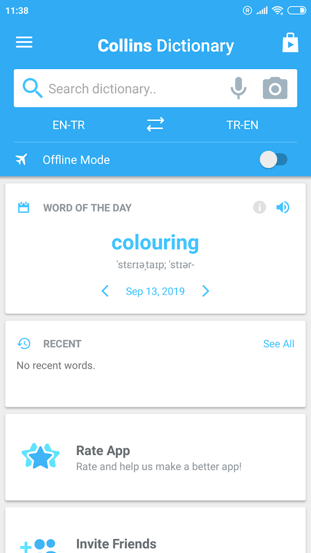 English-Turkish Dictionary Resimleri