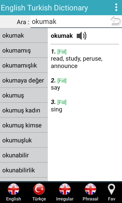 İngilizce Türkçe Sözlük Resimleri
