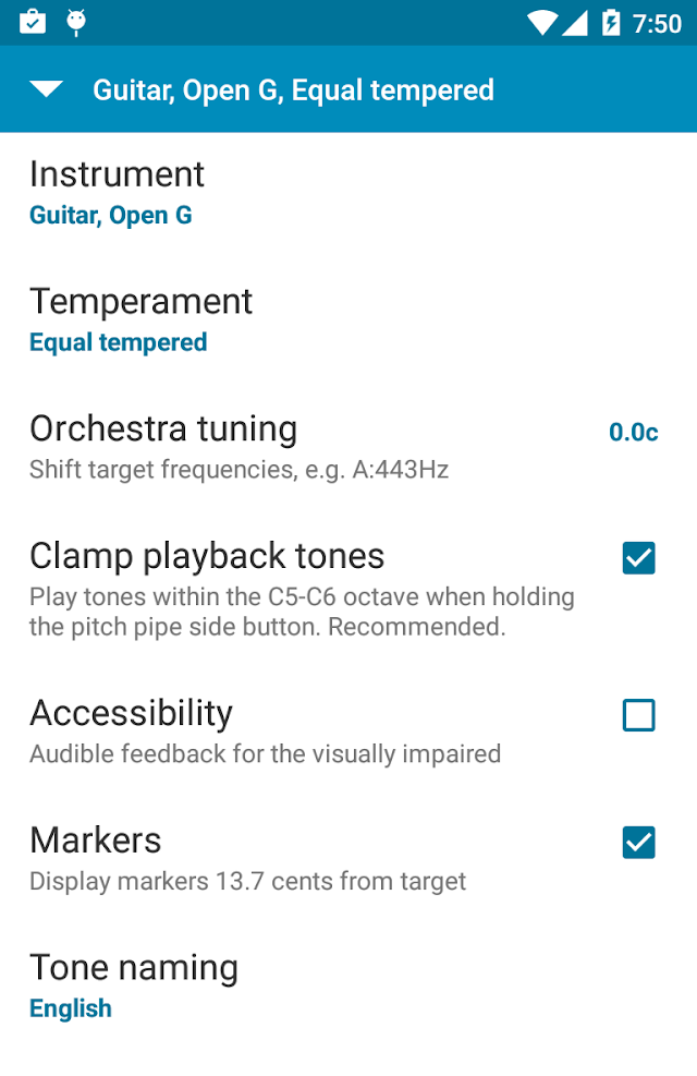 Tuner - gStrings Resimleri