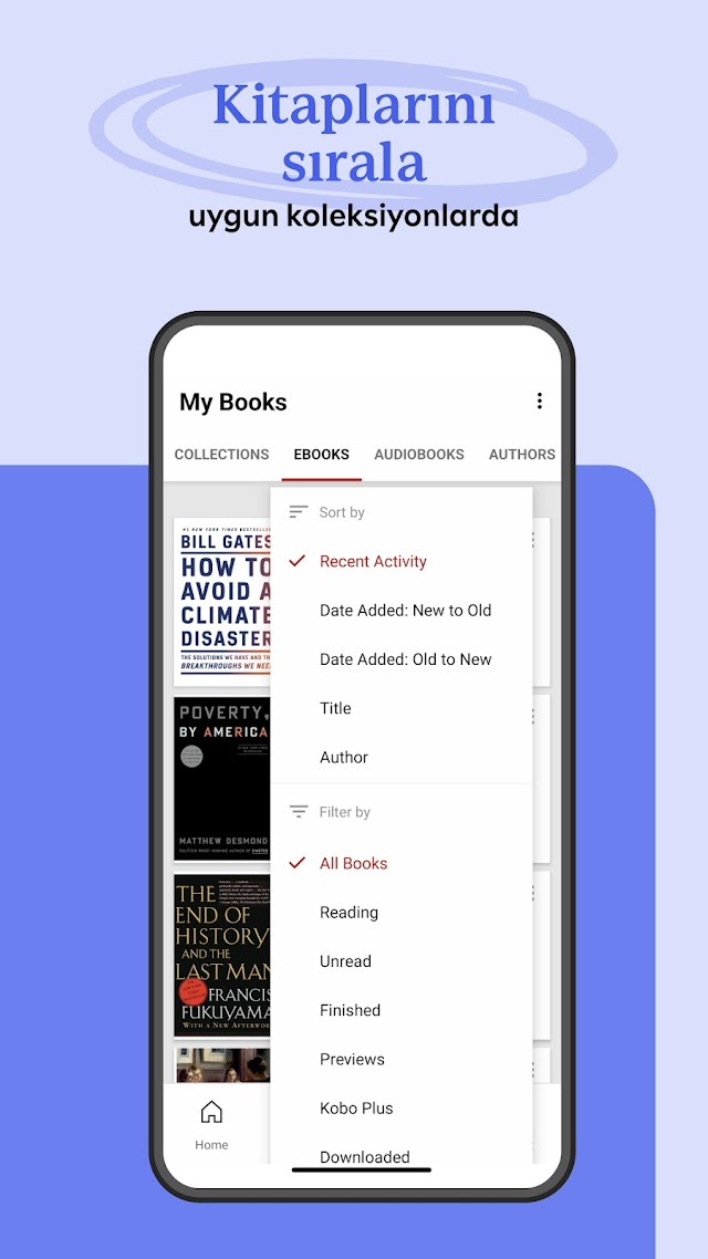 Kobo Books Okuma Uygulamas� Resimleri