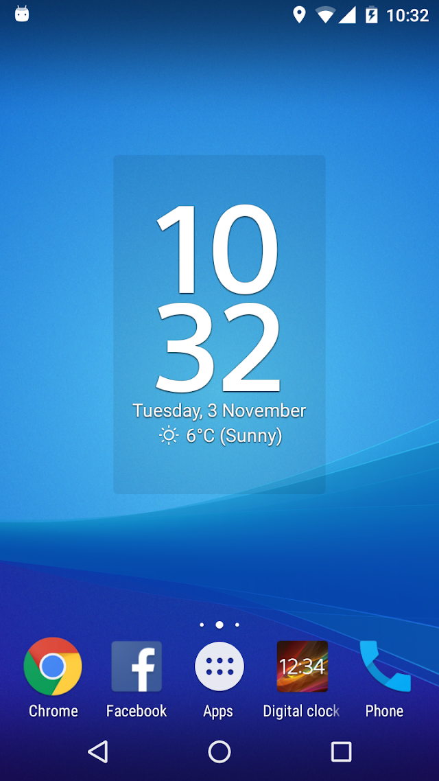 Digital Clock & Weather Widget Resimleri