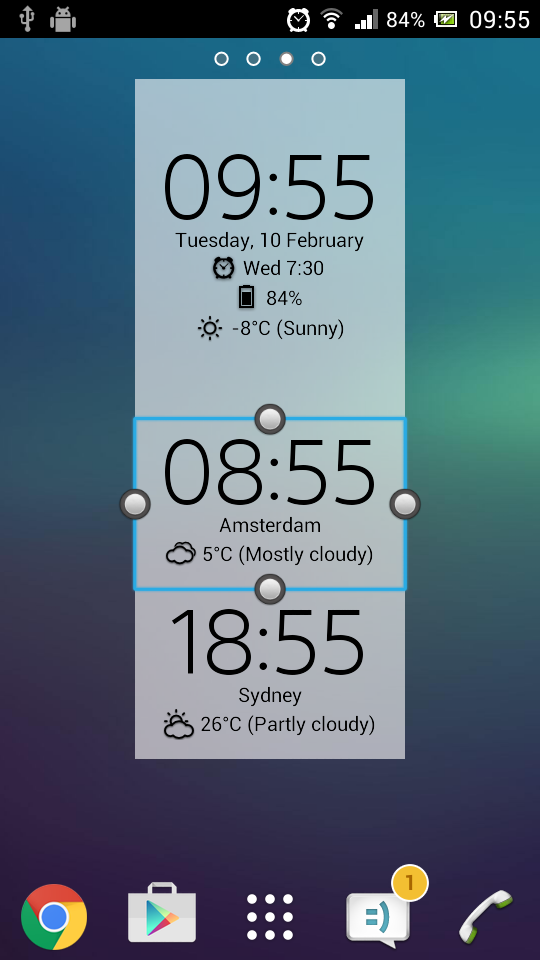 Digital Clock & Weather Widget Resimleri