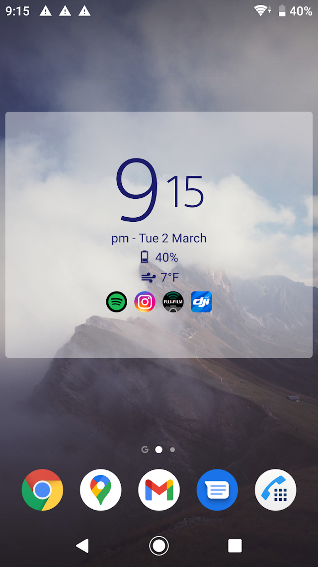 Digital Clock & Weather Widget Resimleri