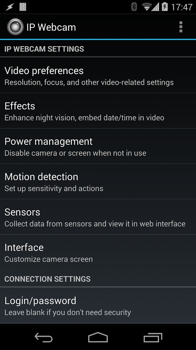 IP Webcam Resimleri