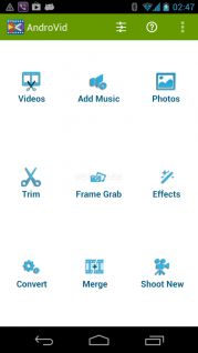 AndroVid Video Trimmer Resimleri