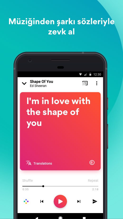 Musixmatch Music Lyrics Player Resimleri