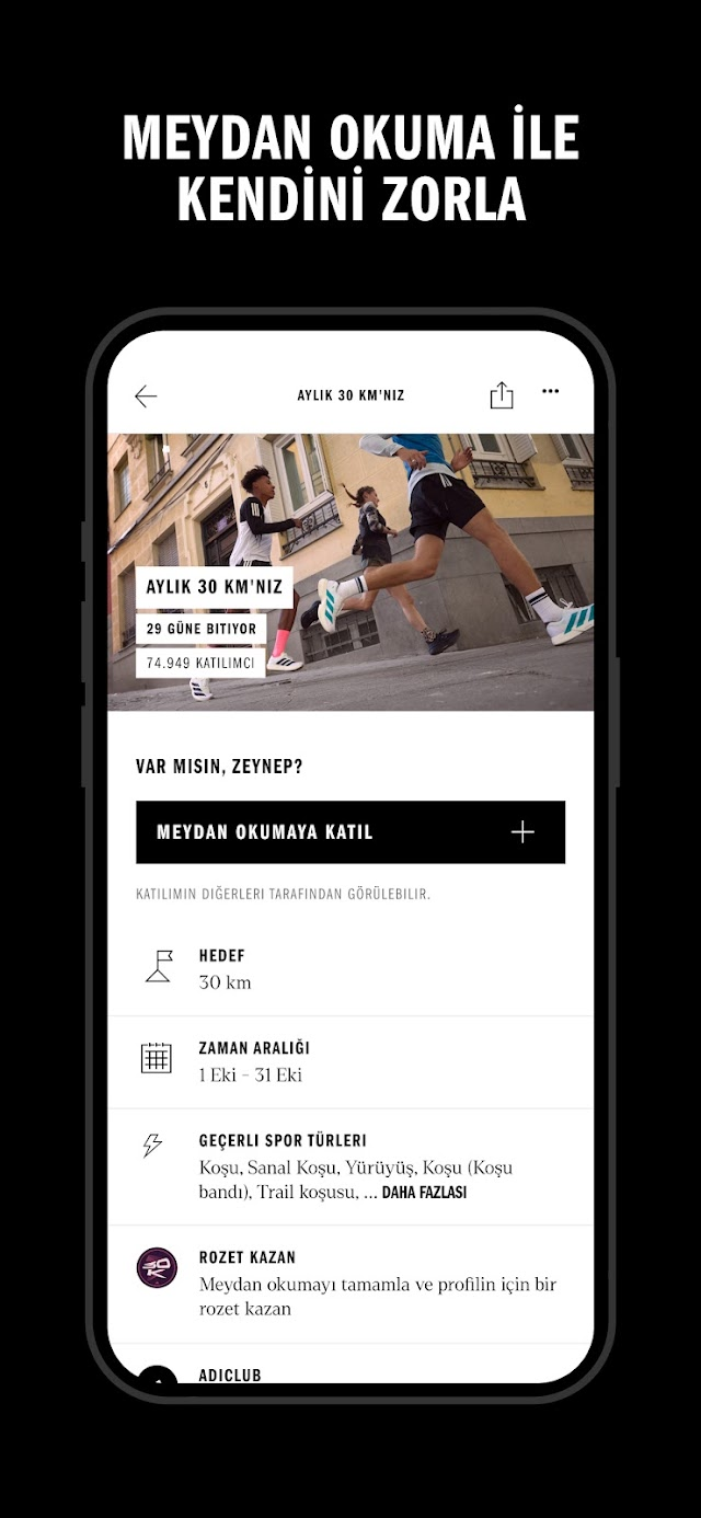 adidas Running App Runtastic Resimleri