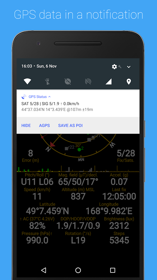 GPS Status & Toolbox Resimleri