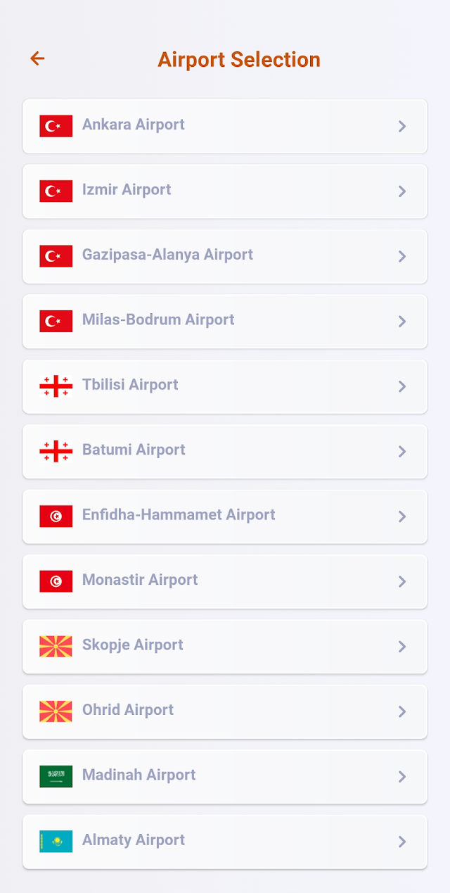 TAV Mobile Resimleri