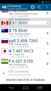 XE Currency Resimleri