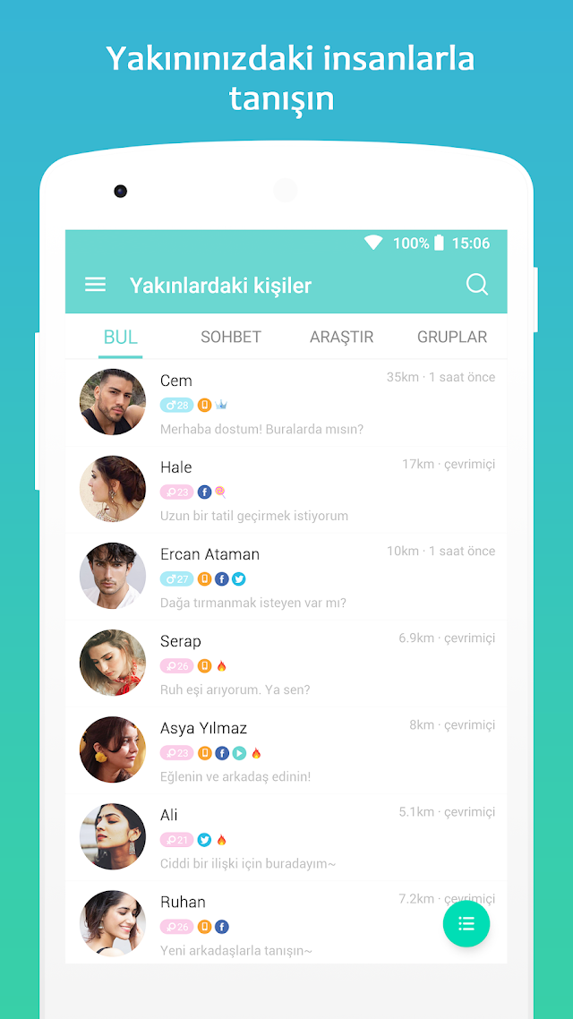 SayHi! Sohbet Tanışma Buluşmak Resimleri