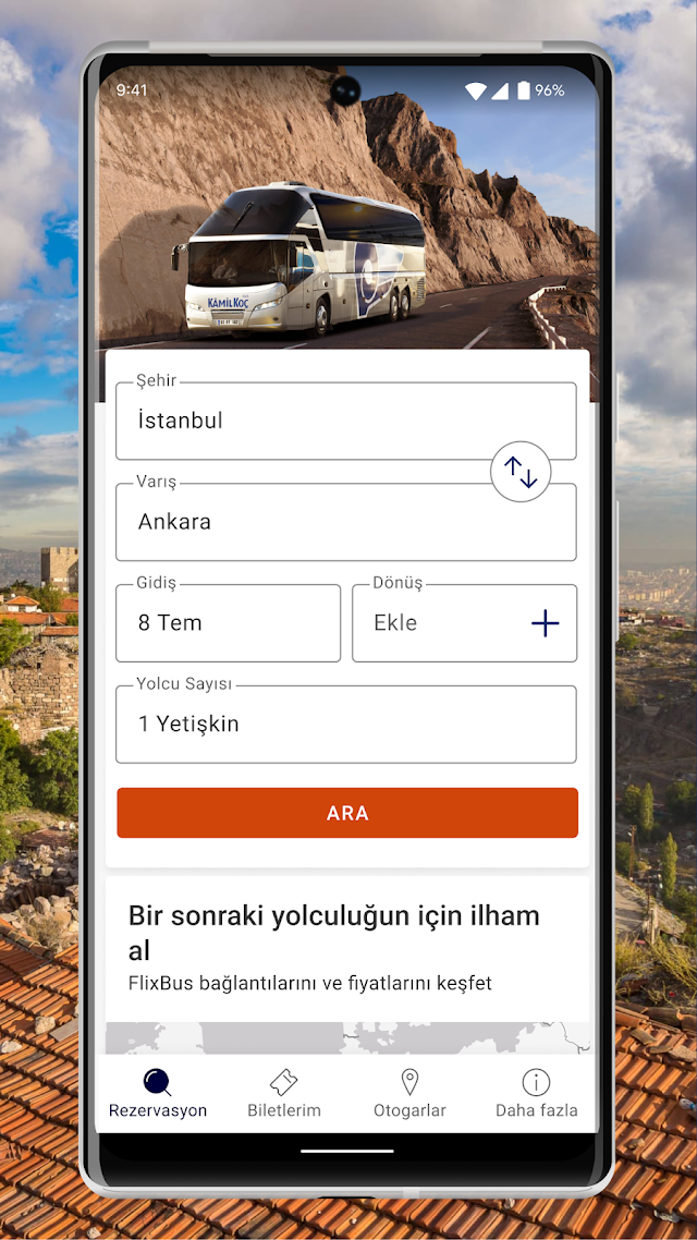 Kamil Koç Mobil Resimleri