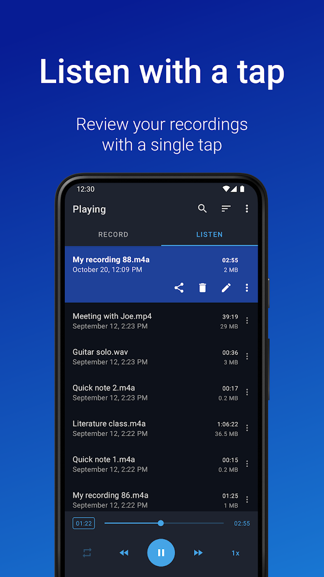 Easy Voice Recorder Resimleri