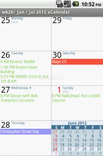 aCalendar - Android Calendar Resimleri