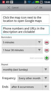 aCalendar - Android Calendar Resimleri