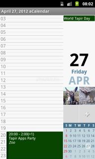 aCalendar - Android Calendar Resimleri