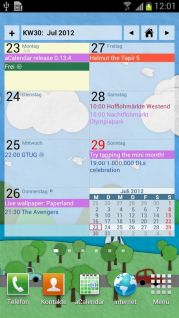 aCalendar - Android Calendar Resimleri