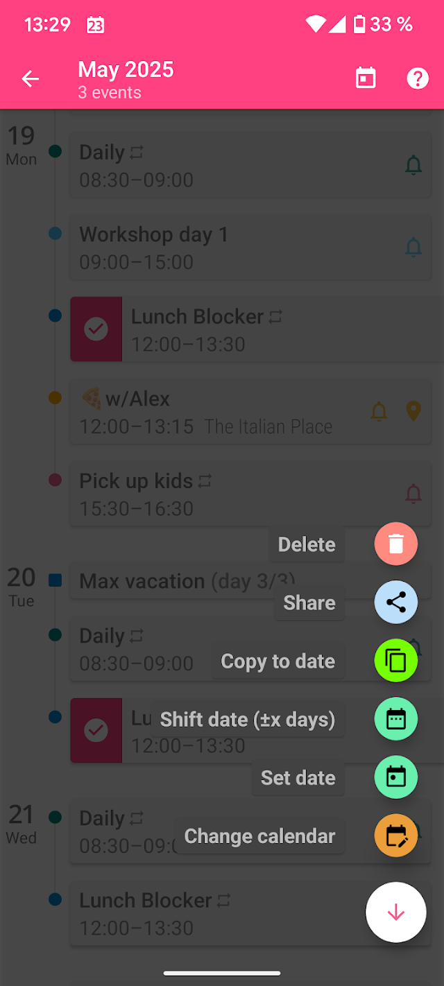 aCalendar - your calendar Resimleri