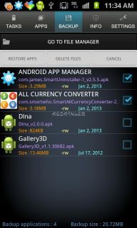 Android Task Manager Resimleri