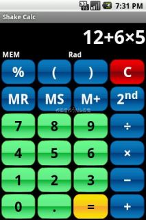 Shake Calc - Calculator Resimleri