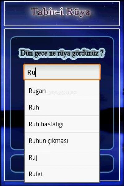 Rüya Tabiri İndir (Android) - Gezginler Mobil