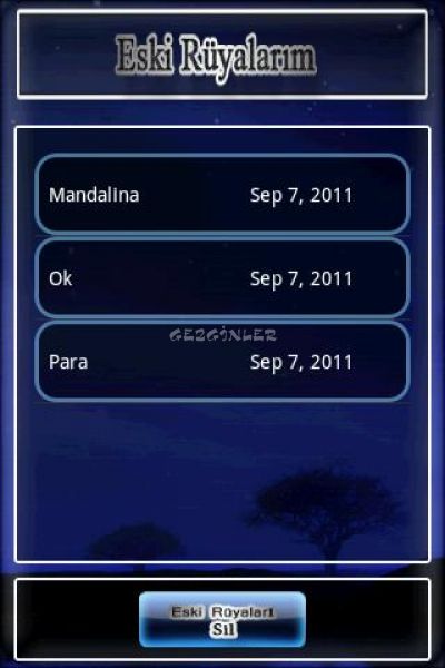 Rüya Tabiri İndir (Android) - Gezginler Mobil