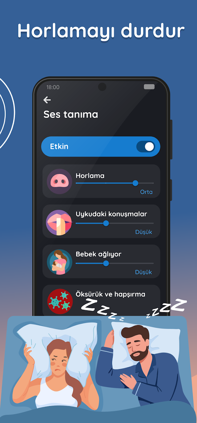 Uyku Takibi ve Uyandırma Alarmı Resimleri