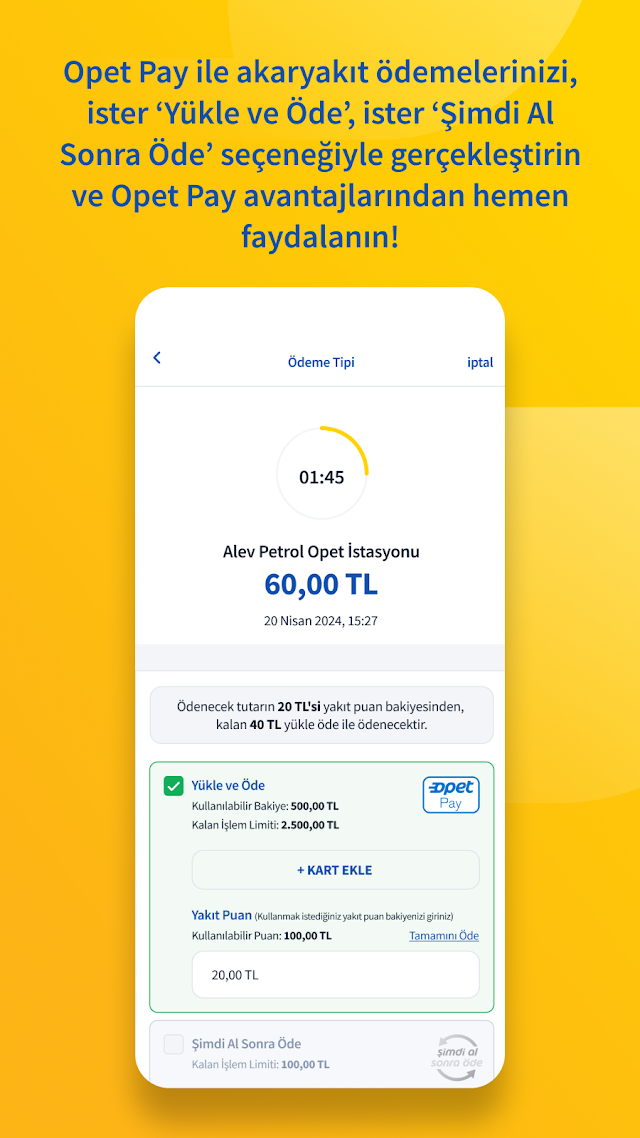 Opet Mobil - Opet Pay'le Kazan Resimleri