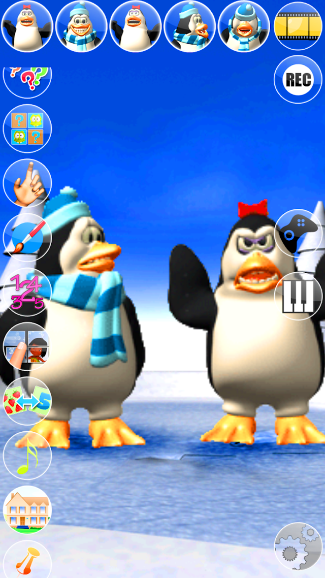 Talking Pengu & Penga Penguin Resimleri