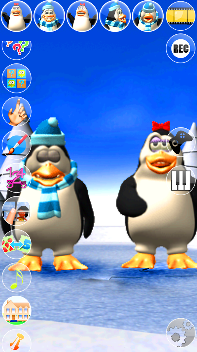 Talking Pengu & Penga Penguin Resimleri