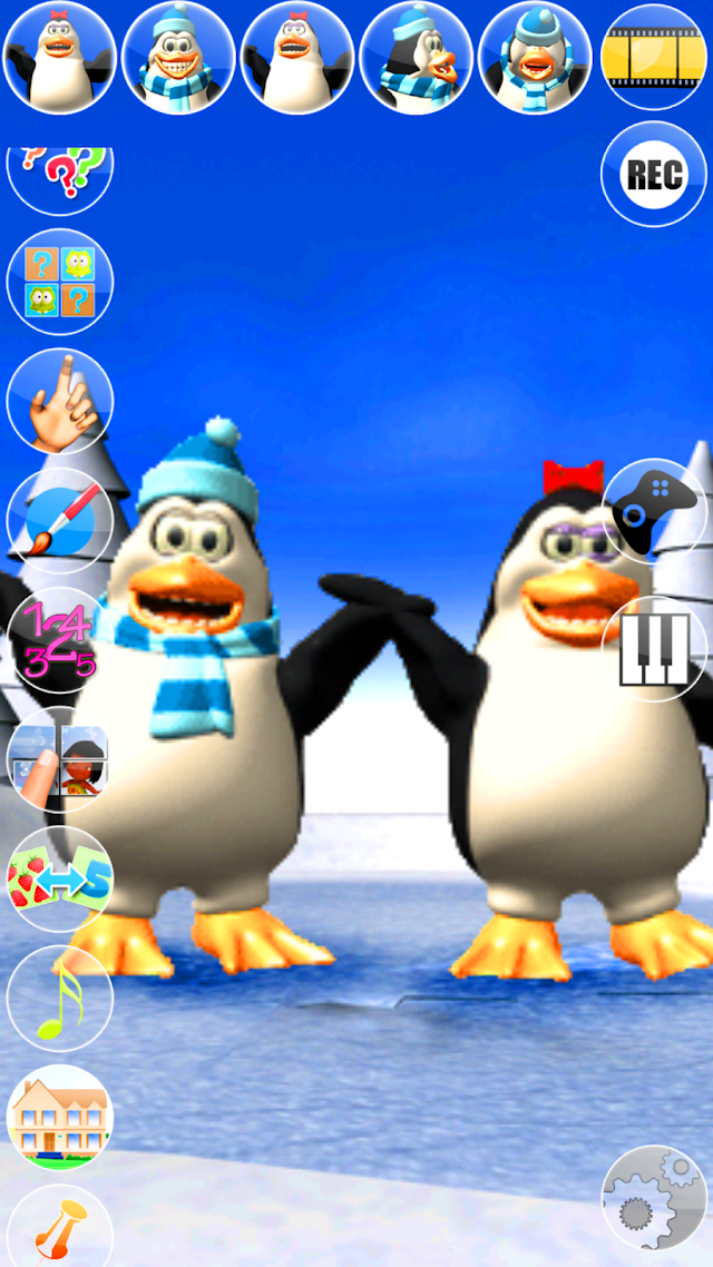 Talking Pengu & Penga Penguin Resimleri