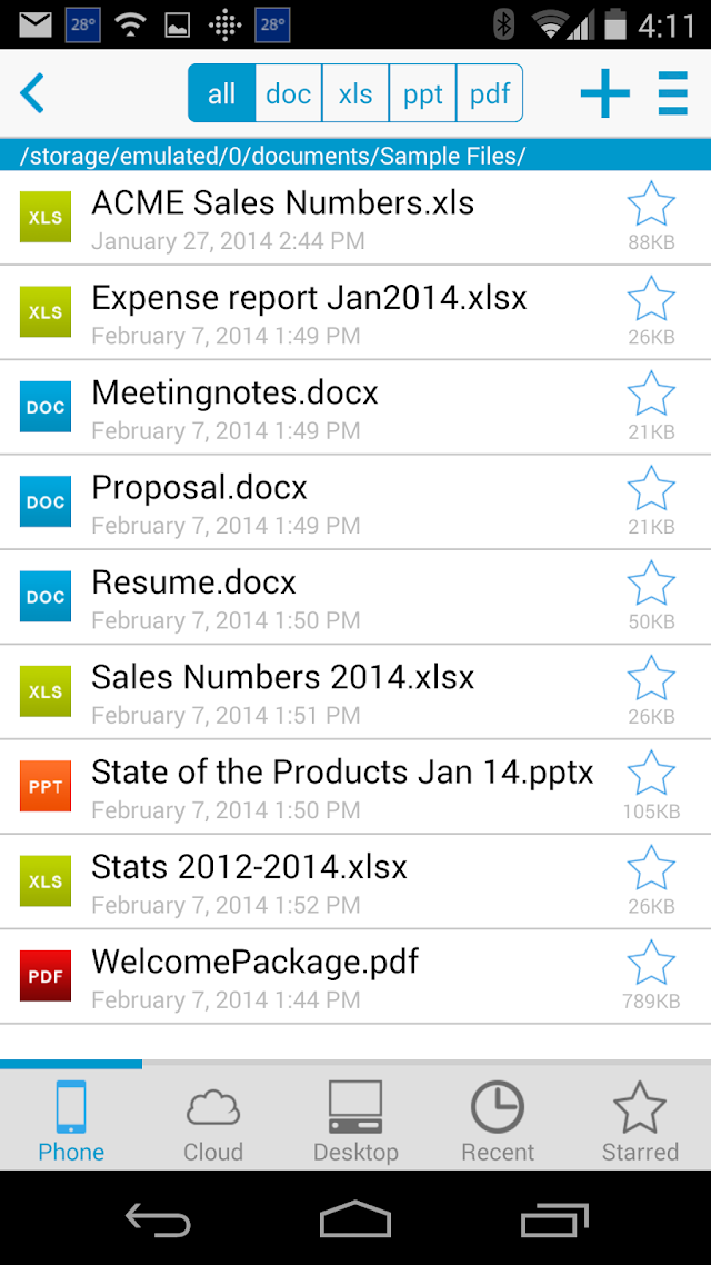 Docs To Go Office Suite Resimleri