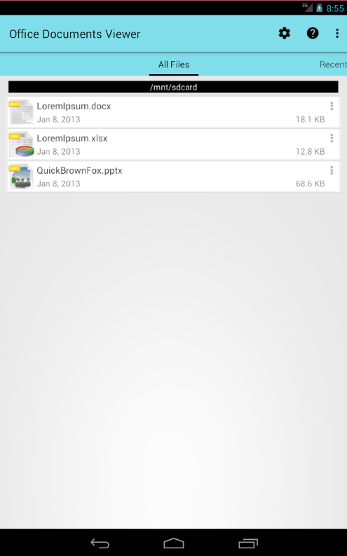 Office Documents Viewer Resimleri