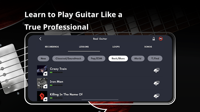 Real Guitar: gitar çalmak Resimleri