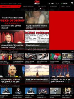 CNN Trk iPad Uygulamas Resimleri