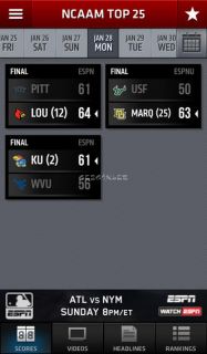 ESPN ScoreCenter Resimleri