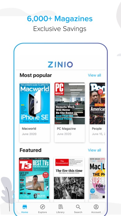 ZINIO - Magazine Newsstand Resimleri