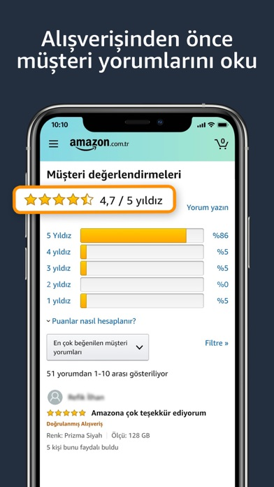 Amazon.com.tr Mobile Alışveriş Resimleri